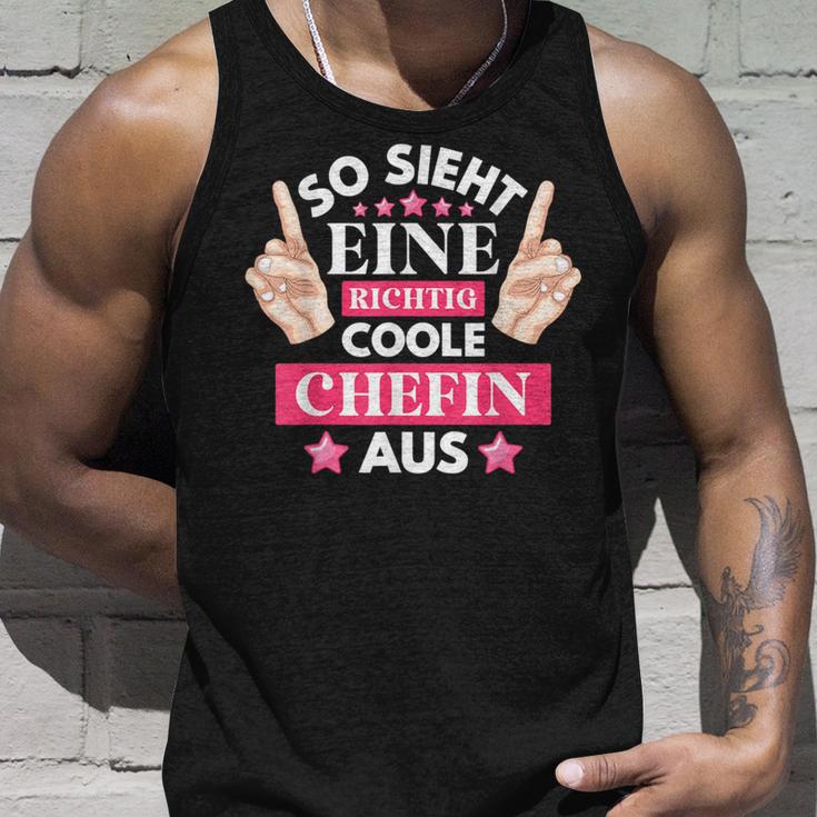 So Ssieht Eine Coole Chefin Aus S Tank Top Geschenke für Ihn