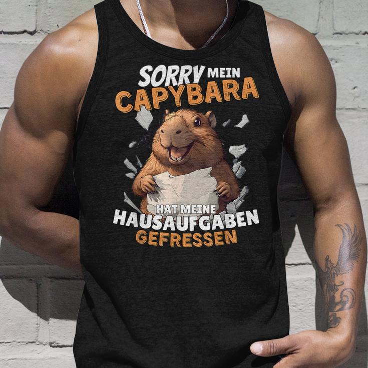 Sorry Mein Capybara Hat Meine Hausaufgaben Gefressen Tank Top Geschenke für Ihn