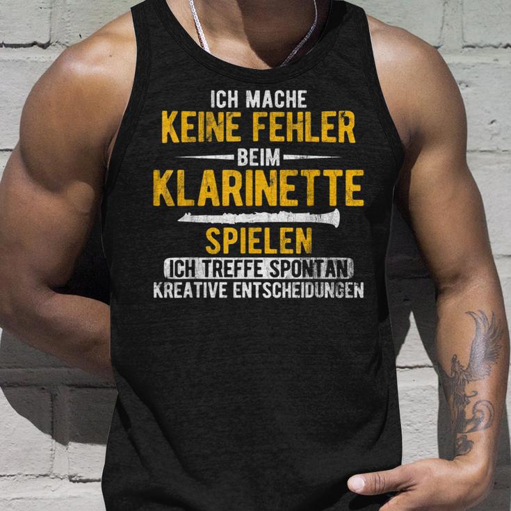 Spontan Kreative Decisions Music Clarinet Tank Top Geschenke für Ihn