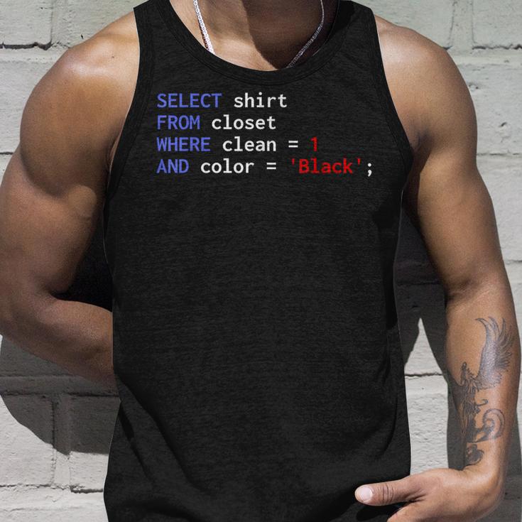 Sql Database Computer Programming Select From Closet Tank Top Geschenke für Ihn