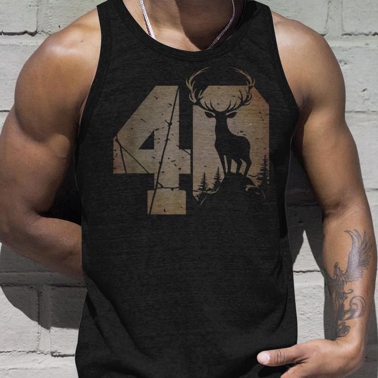 Stag Motif For Hunters 40S Birthday Or Anniversary Tank Top Geschenke für Ihn