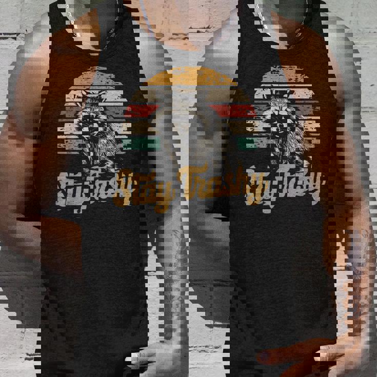 Stay Trashy Raccoon & Opossum Meme Tank Top - Humorous Internet Wear Gifts for Him