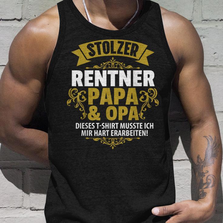 Stolzer Pensioner Papa Grandpa Retirement Pension Tank Top Geschenke für Ihn