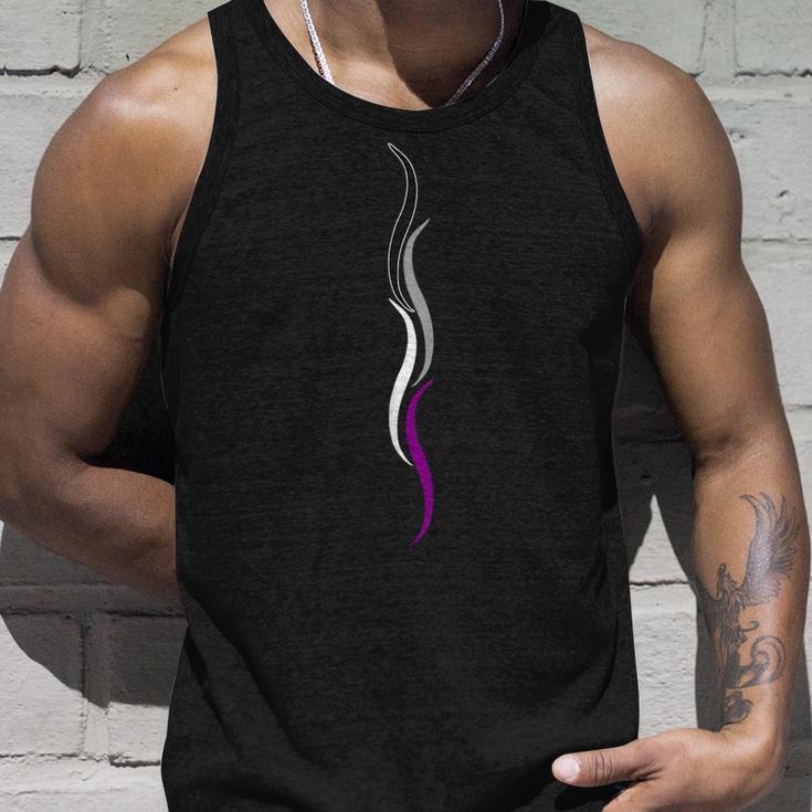 Subtle Asexual Pride Lines Asexuality Ace Pride Flag Tank Top Geschenke für Ihn