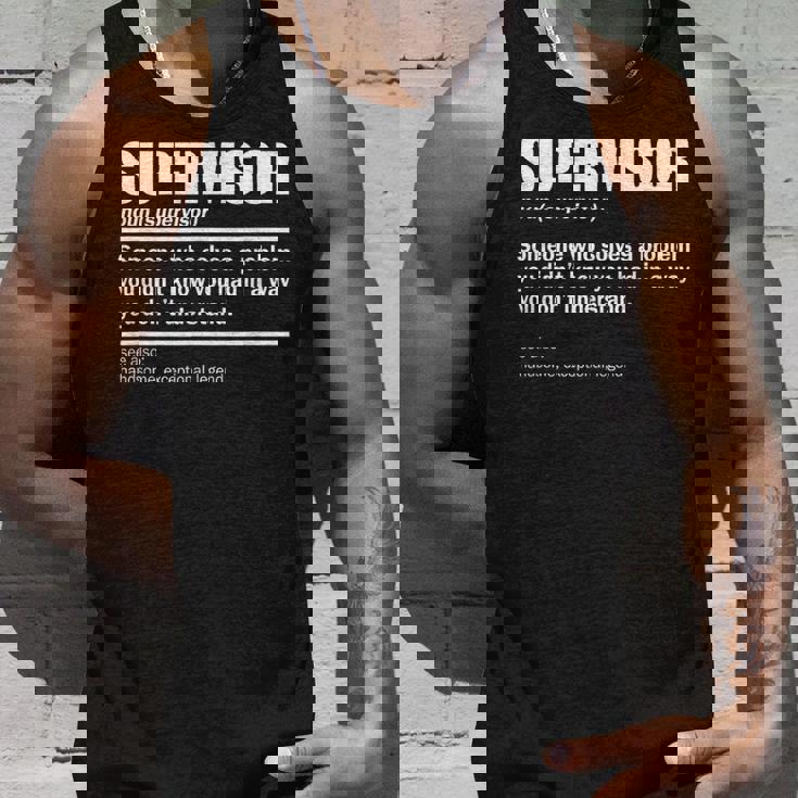 Supervisor Definition For Supervisor Tank Top Gifts for Him