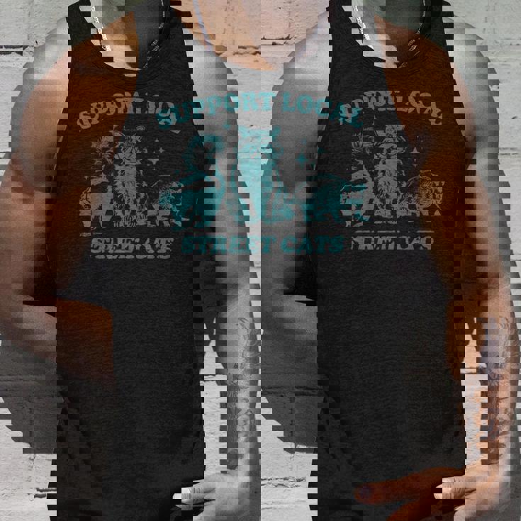 Support Local Wildlife | Vintage Raccoon & Opossum Unisex Tank Gifts for Him