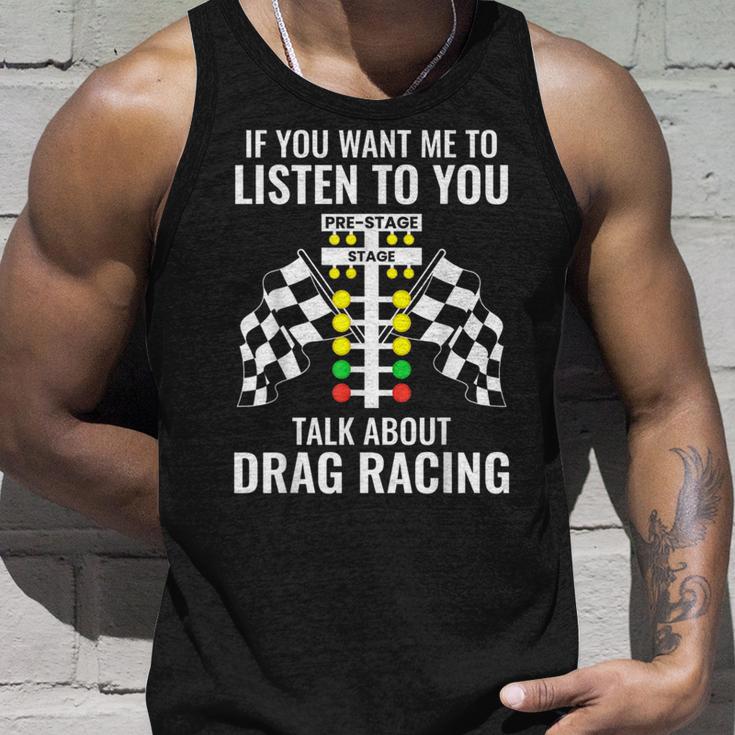 Talk About Dragracing Dragracing Tank Top Geschenke für Ihn