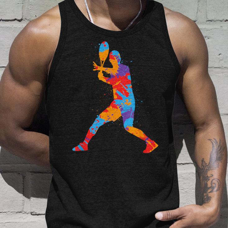 Tennis Player Colourful Children's Tennis Player Boys' Tank Top Geschenke für Ihn