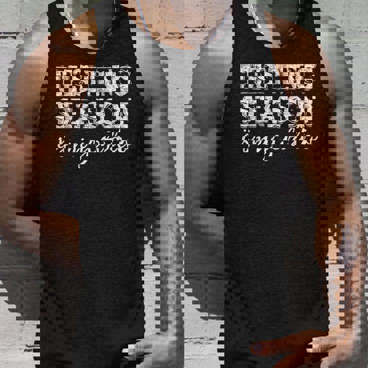 Testing Season Is My Cardio Teacher Principal Fitness Tank Top Gifts for Him