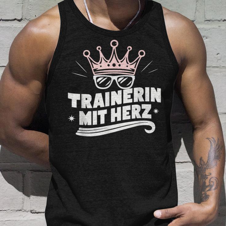 Trainer With Heart Fitness Dance Football Farewell Tank Top Geschenke für Ihn