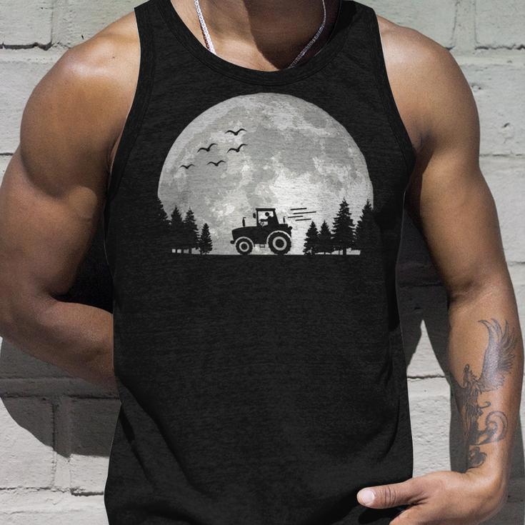 Traktorfahrer Traktor Treckerfahrer Landwirt Mond Trecker Tank Top Geschenke für Ihn