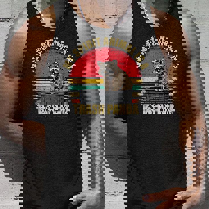 Trash Panda Raccoon Lovers Tank Top | Fun Animal Spirit Tee Gifts for Him