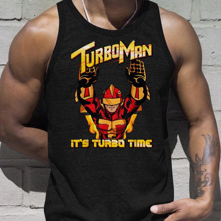 Turbo Man It's Turbo Time Tank Top Geschenke für Ihn