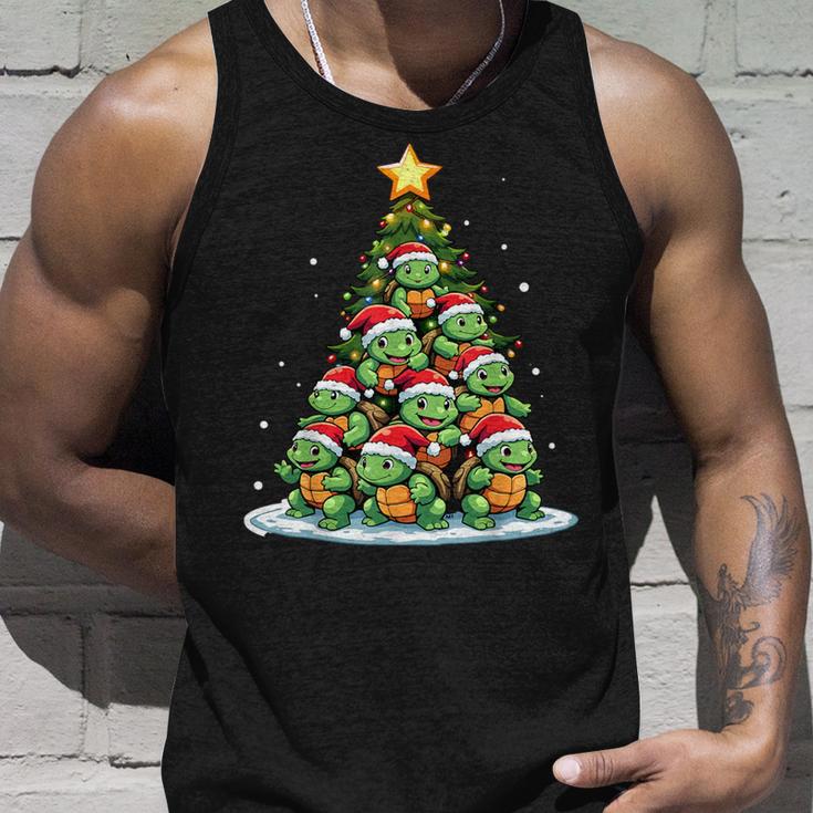 Turtle Christmas Tree Shelly Holiday Tank Top Geschenke für Ihn