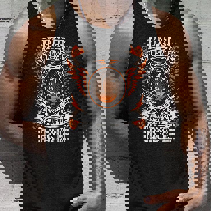 Never Underestimate The Power Of Chasteen Chasteen Name Tank Top Gifts for Him