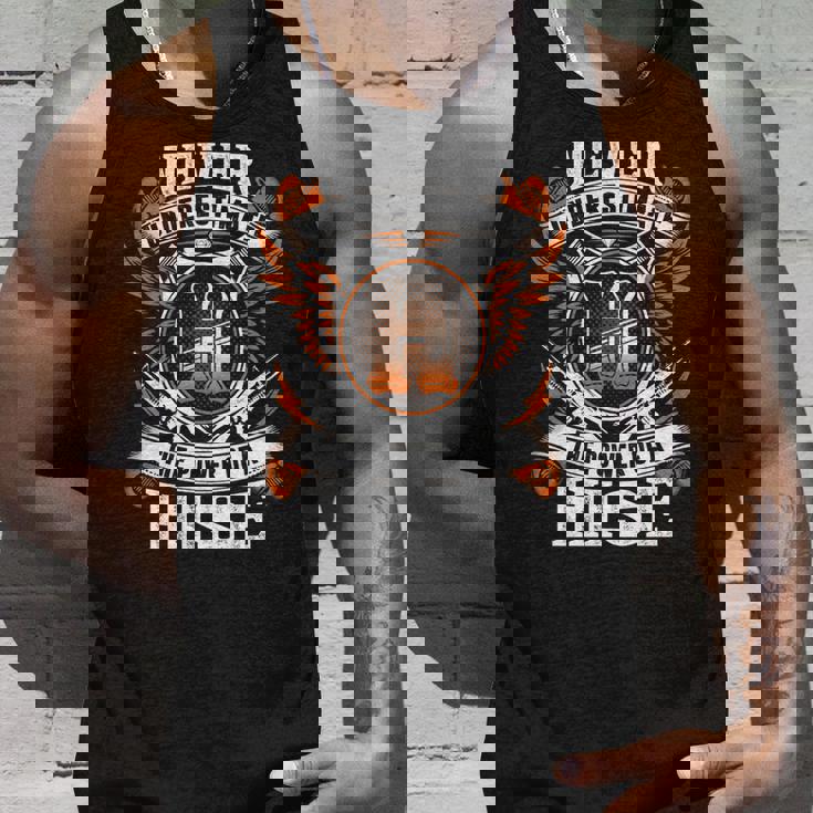 Never Underestimate The Power Of Hise Hise Name Tank Top Gifts for Him