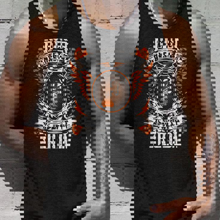 Never Underestimate The Power Of Furlow Furlow Name Tank Top Gifts for Him