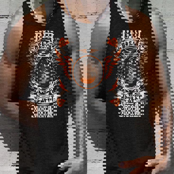 Never Underestimate The Power Of Schürmann Schürmann Name Tank Top Gifts for Him