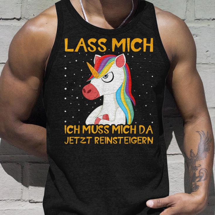 Unicorn Lass Mich Ich Muss Mich Da Jetzt Reineigern Tank Top Geschenke für Ihn