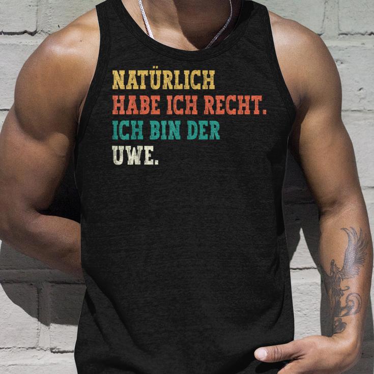 Uwe Saying First Name Name Uwe Tank Top Geschenke für Ihn