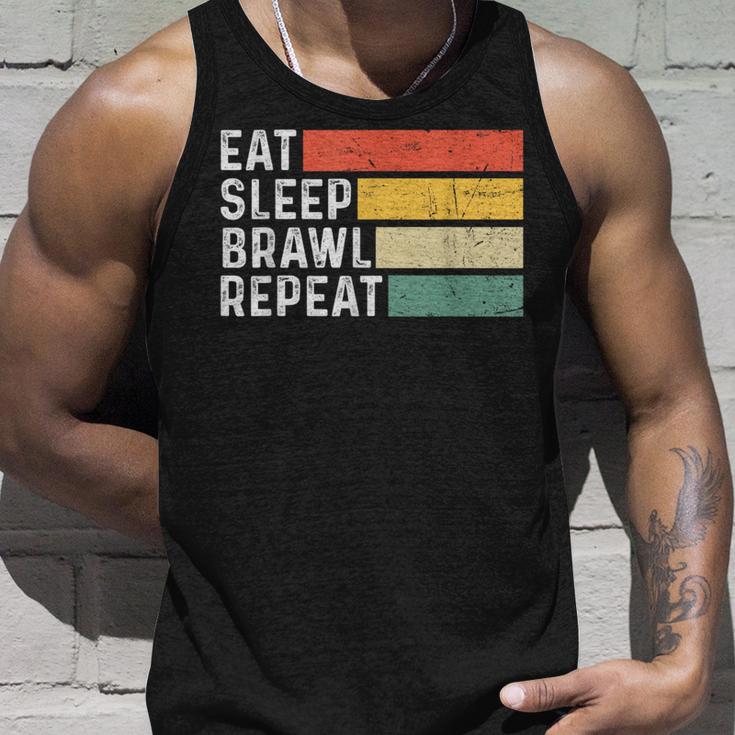 Video Gaming Game Retro Game Eat Sleep Brawl Repeat Tank Top Geschenke für Ihn