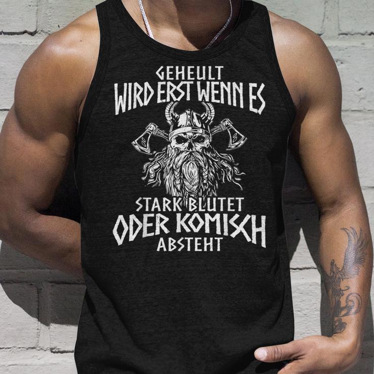 Viking Nordic Compass Wolf Nordic Germanic Midgard Tank Top Geschenke für Ihn