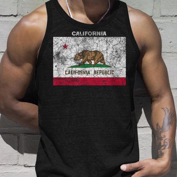 Vintage California Flag Tank Top Geschenke für Ihn