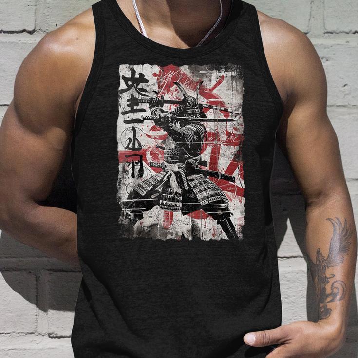 Vintage Samurai Mask Asia Japan Graffiti Tokyo Samurai Tank Top Geschenke für Ihn