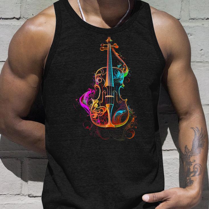 Violin Colourfuliolin Foriolinists Tank Top Geschenke für Ihn