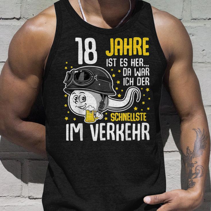 Vor 18 Jahren Der Fastest In Traffic 18Th Birthday Man Tank Top Geschenke für Ihn