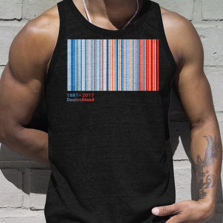 Warmth Stripes Germany Annual Temperatures Tank Top Geschenke für Ihn