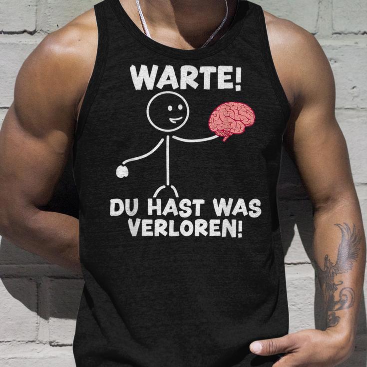 Warte Du Hast Waserloren Lustiger Spruch Tank Top Geschenke für Ihn