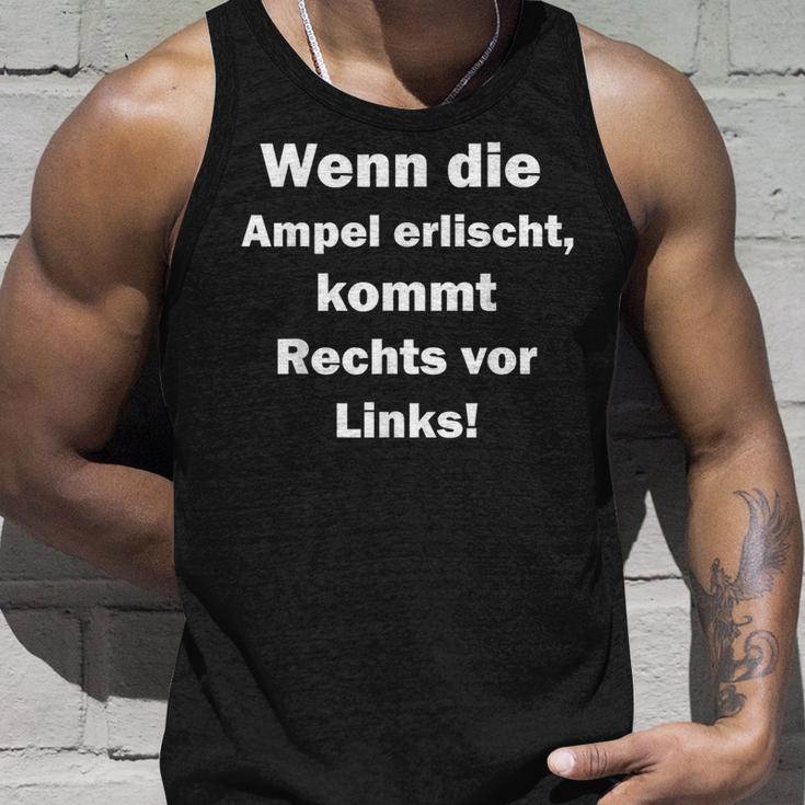 Wenn Die Ampel Erischt Kommt Rechttsor Link Tank Top Geschenke für Ihn