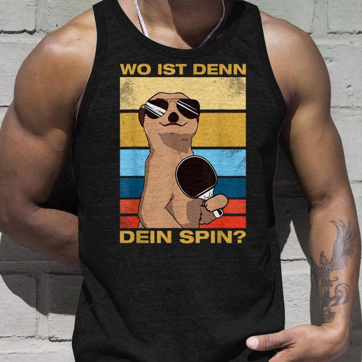 Where's Dein Spin Table Tennis Table Tennis Player Tank Top Geschenke für Ihn