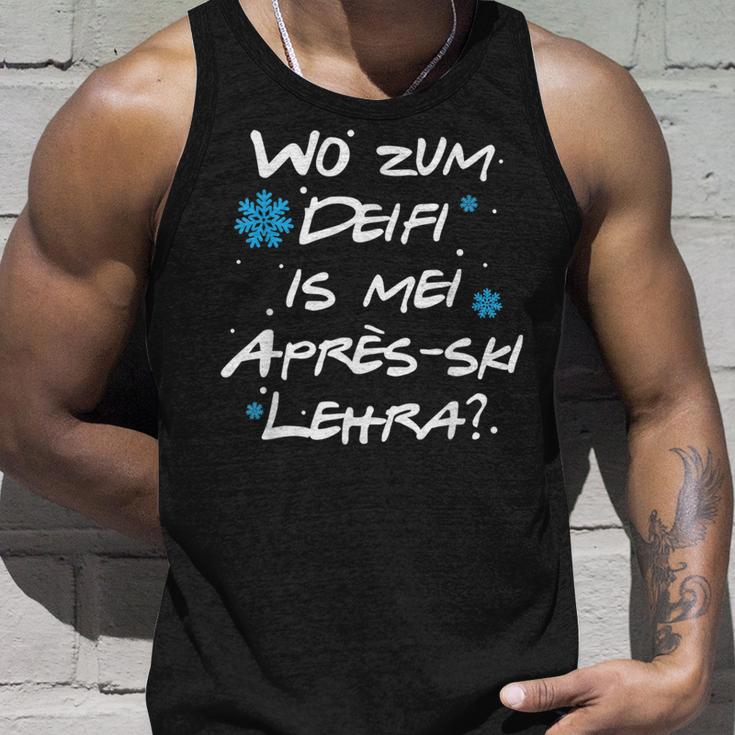 Wo Zum Deifi Is Mei Après-Ski Lehra Tank Top Geschenke für Ihn