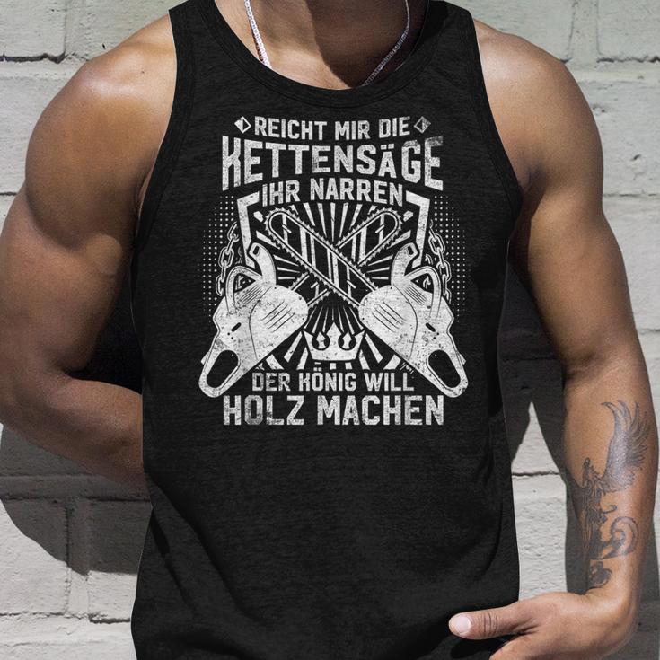 Woodcutter Forestry Chainsaw Slogan Tank Top Geschenke für Ihn