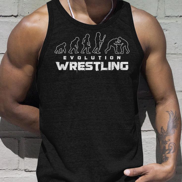 Wrestling Evolution Wrestler Wrestling Martial Arts Tank Top Geschenke für Ihn