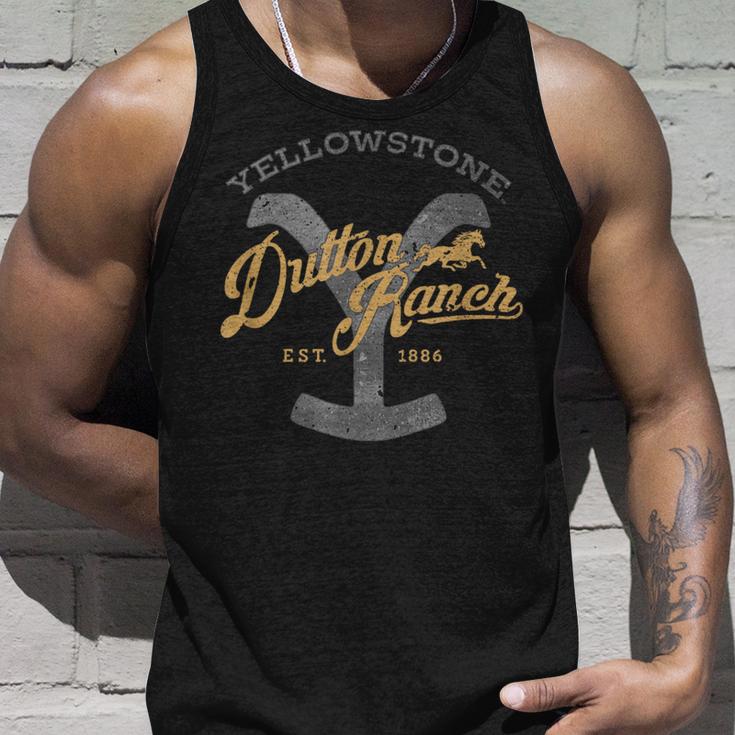 Yellowstone Dutton Ranch Est 1886 Iconic Logo Team Style Tank Top Geschenke für Ihn