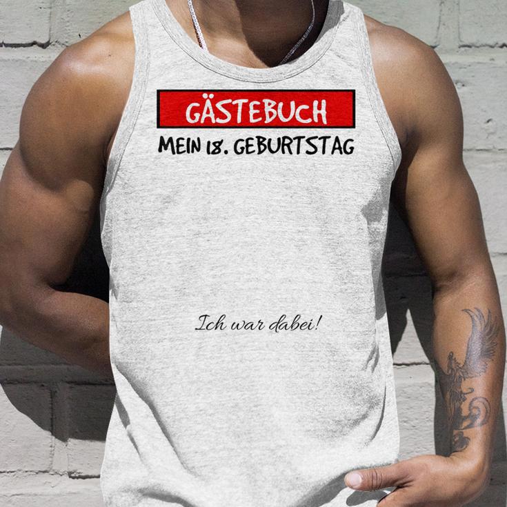 18Th Birthday Party Guest Book Idea 18 Years Tank Top Geschenke für Ihn