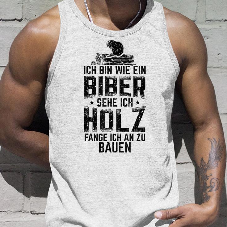 Beaver Wood Carpenters Carpenters Woodworm Carpenters Tank Top Geschenke für Ihn