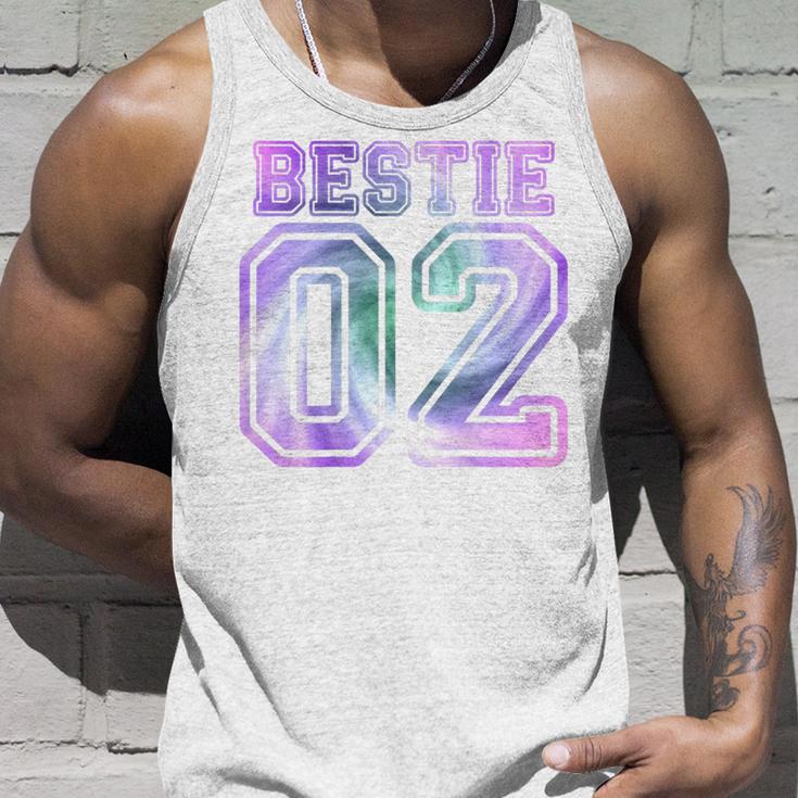 Bff 02 Best Friends Matching Bestie For 2 Tie Dye On Back Tank Top Geschenke für Ihn