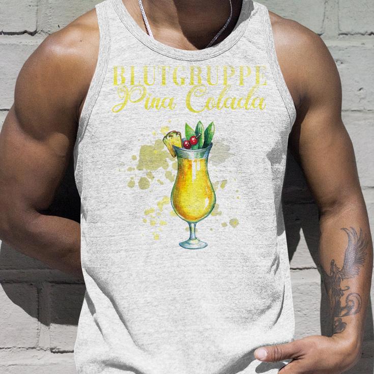 Blood Group Pina Colada Bartender Tank Top Geschenke für Ihn