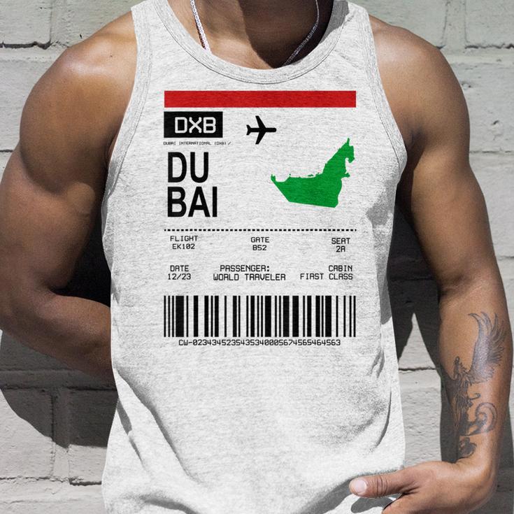 Board Ticket Dubai Dxb Airport Passenger Flight S Tank Top Geschenke für Ihn