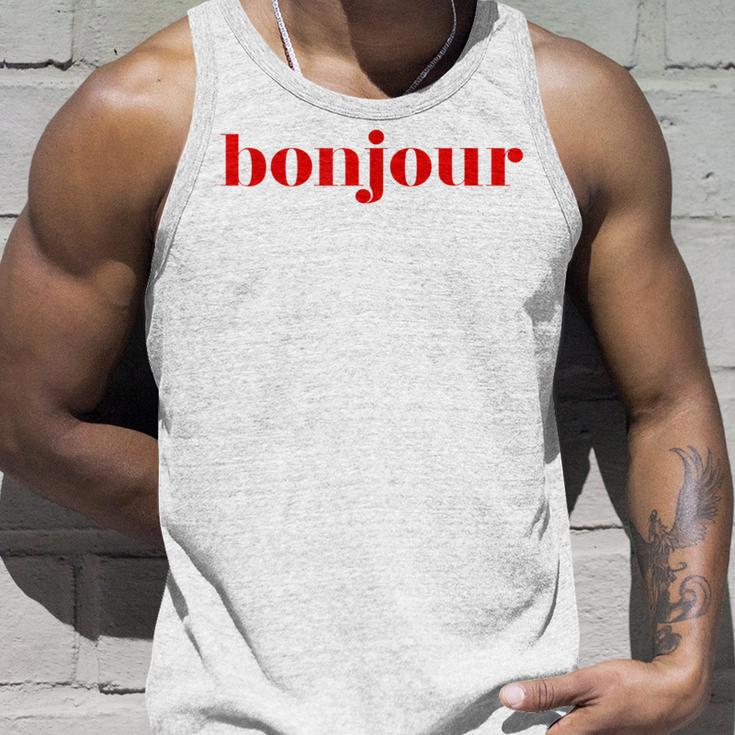 Bonjour For French Lovers Blue Tank Top Geschenke für Ihn