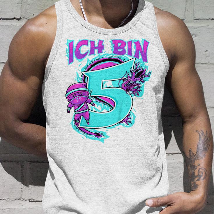 Children's Fifth Birthday Boy 5 Years Old Five Year Ninja Tank Top Geschenke für Ihn