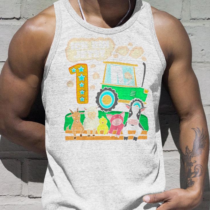 Children's First Birthday 1 Year Boy Tractor One Year Tank Top Geschenke für Ihn