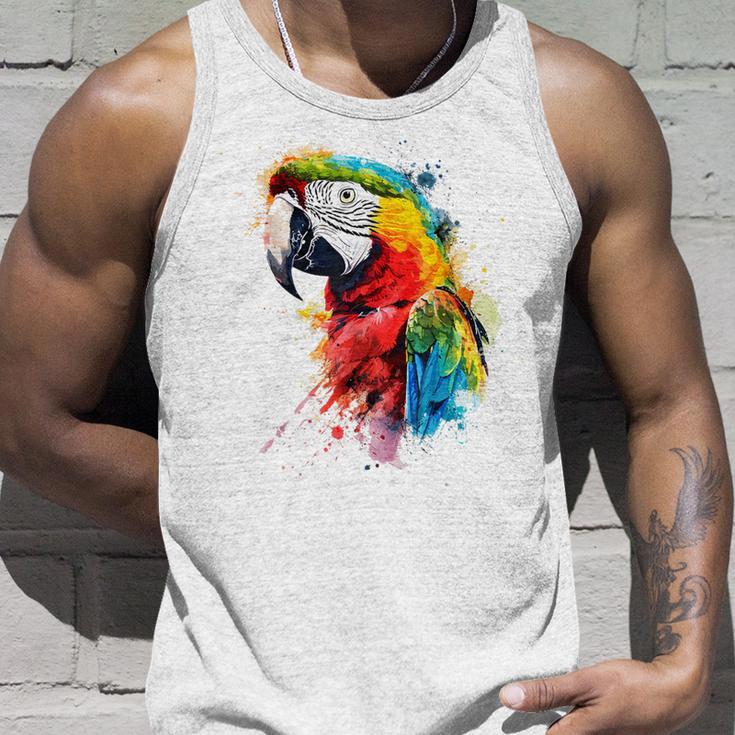 Colourful Parrot Watercolor Tank Top Geschenke für Ihn