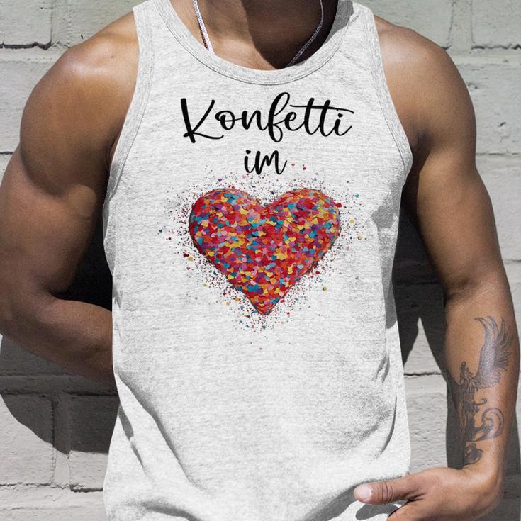 Confetti In The Heart Kölle Alaaf Red Carnival Fashing Blue Tank Top Geschenke für Ihn