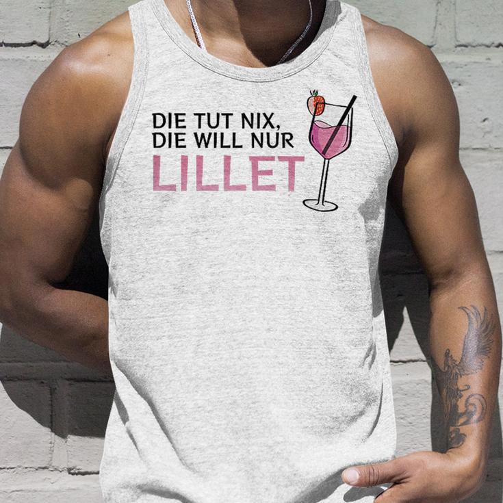 Die Tut Nix Die Will Nur Lillet Fan Summer Cocktail Party Tank Top Geschenke für Ihn