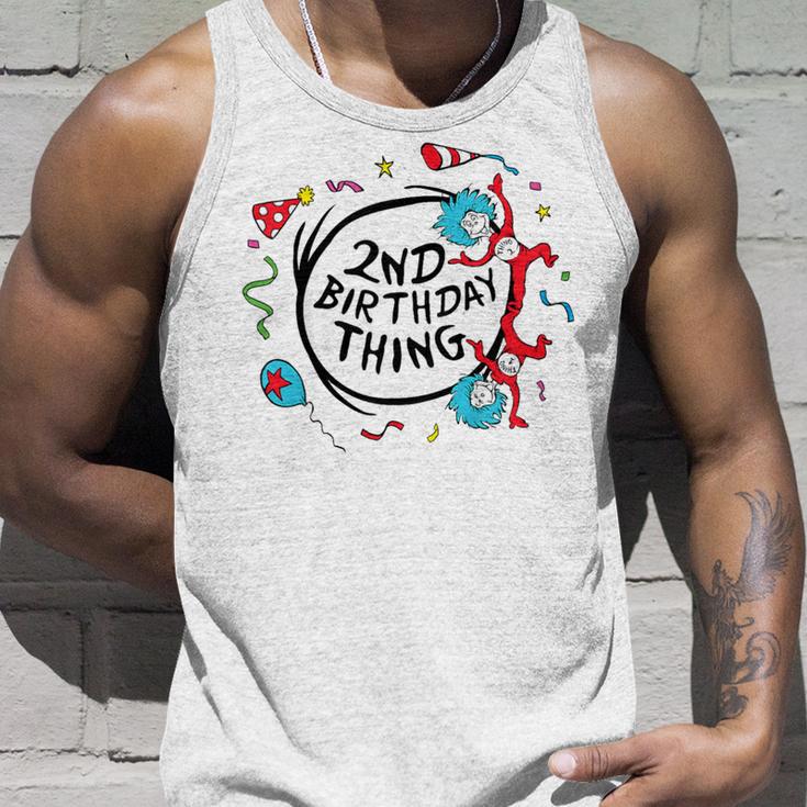 Dr Seuss 2Nd Birthday Thing Gray Tank Top Geschenke für Ihn